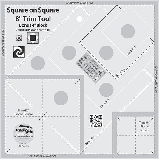 Creative Grids - Square on Square 8" Trim Tool