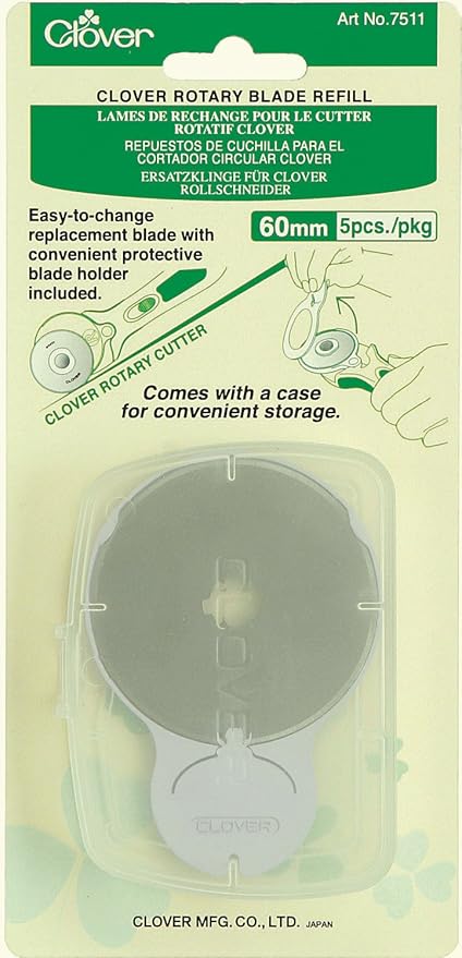 Clover - Rotary Blade Refill - 60mm 5 pc/pkg