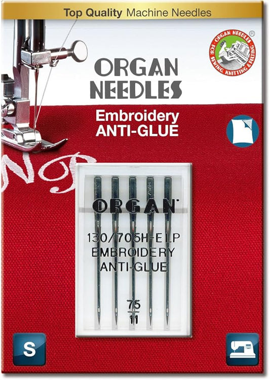 Organ Needles - Embroidery Anti-Glue 75/11
