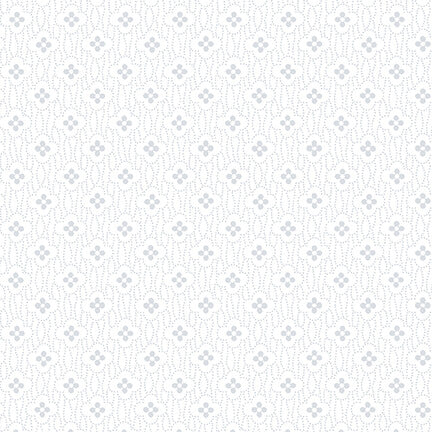 Quilter's Flour IV 409-01W Geometric Floral

White on White by Henry Glass Fabrics