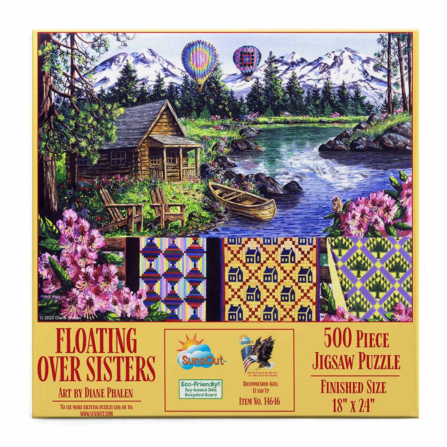 Puzzles - Floating Over Sisters 500 Piece Jigsaw Puzzle