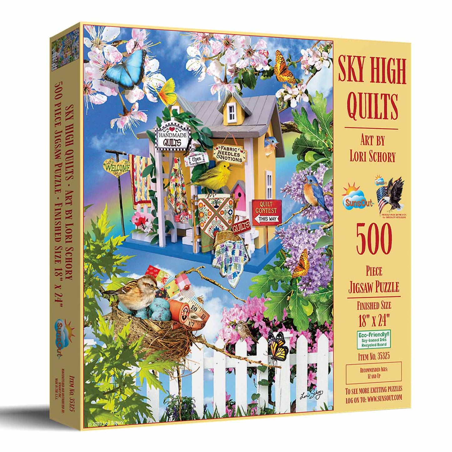 Puzzles - Sky High Quilts 500 Piece Jigsaw Puzzle