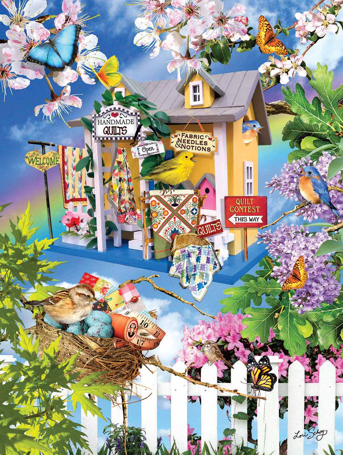 Puzzles - Sky High Quilts 500 Piece Jigsaw Puzzle