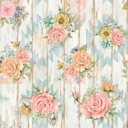 SW Country Rose 2035-0617 by Susan Winget for Springs Creative