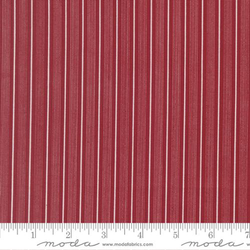American Gatherings III - Primitive Gatherings Deep Crimson Stripe 49321 13 by Moda