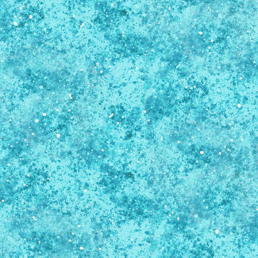 On Dragonfly Wings - Spatter Texture Turquoise Pearlized 16405P-85 by Benartex