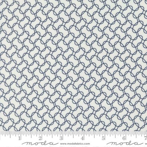 American Gatherings III - Primitive Gatherings Cloud and Dark Blue 49323 24 by Moda