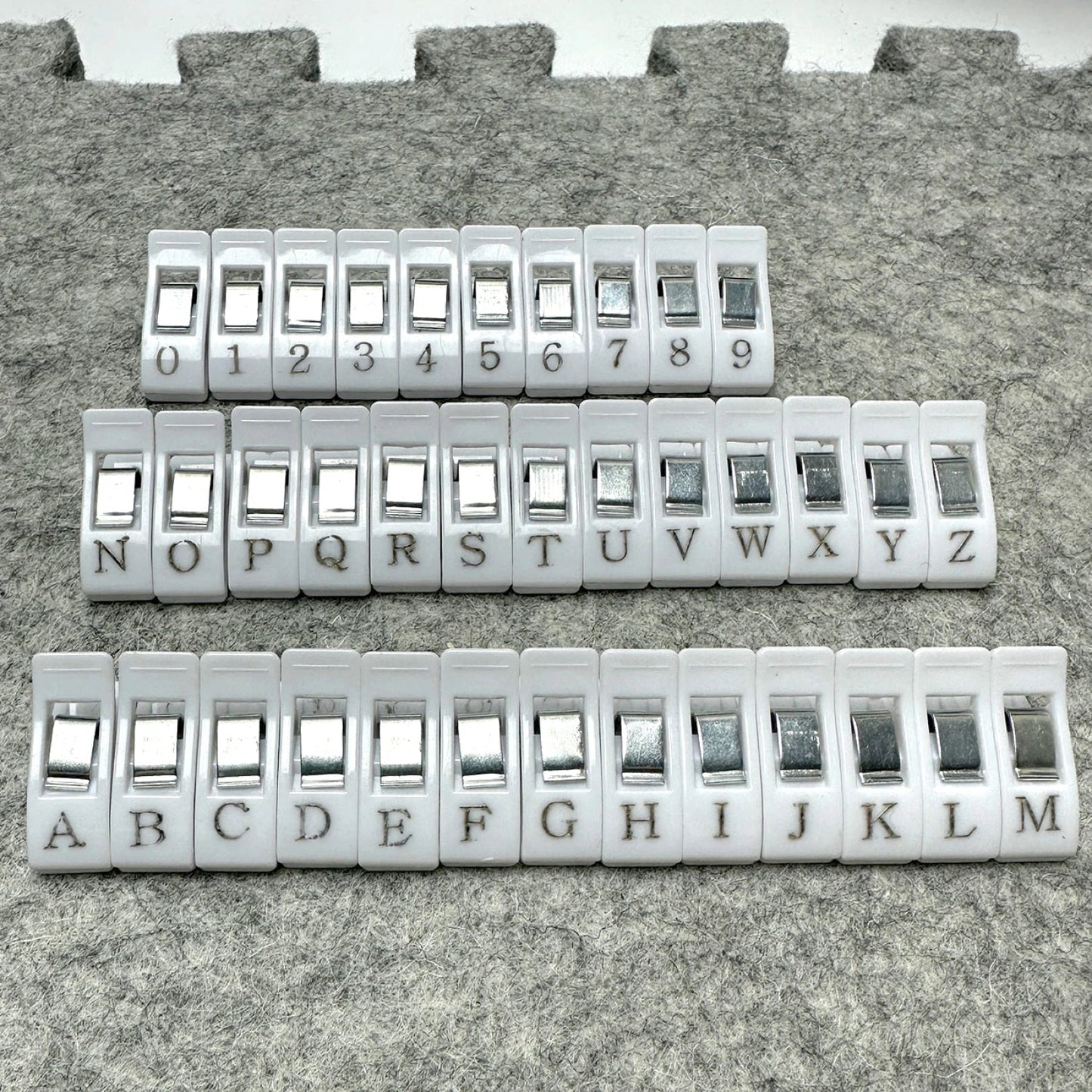 Alpha Clips - White by Sewing by Sarah
