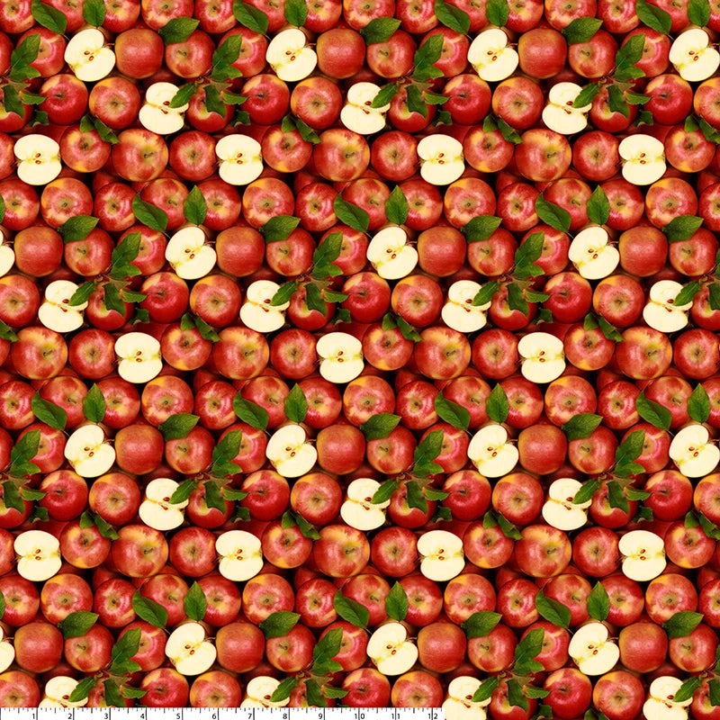 All New England Shop Hop Fabric 2026 - Apples 51889D-X by Whistler Studios