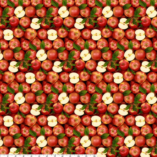 All New England Shop Hop Fabric 2026 PRESALE - Apples 51889D-X by Whistler Studios