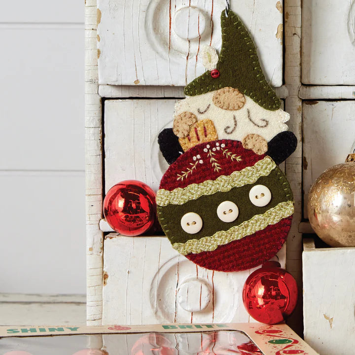 Holiday Bulb Gnome Ornament by Buttermilk Basin