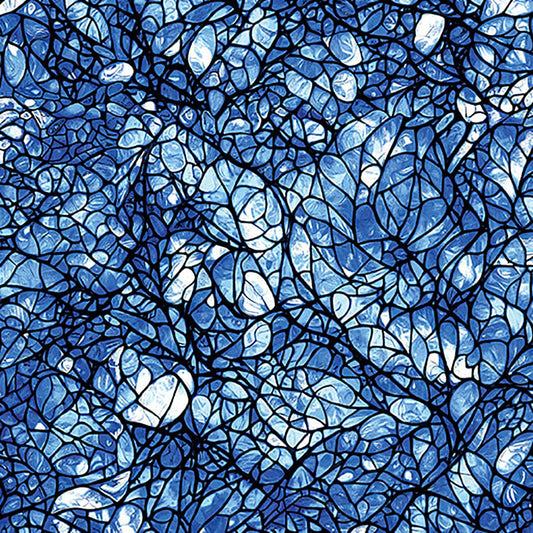 Cat Artistry - Glassine Blue 16736-55 by Benartex