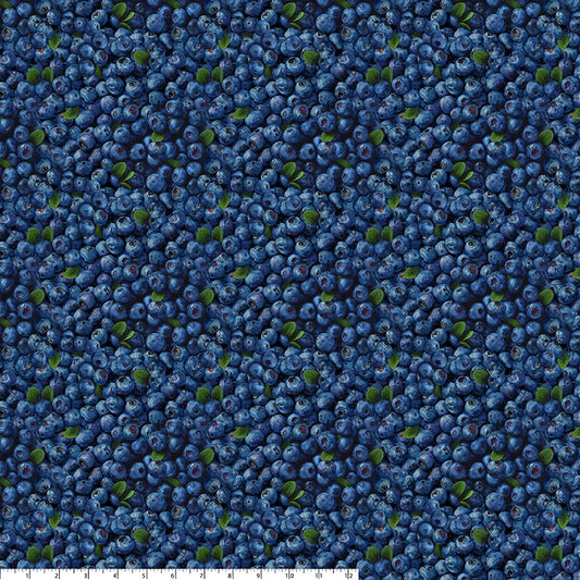 All New England Shop Hop Fabric 2026 PRESALE - Blueberries 55473D-1 by Whistler Studios