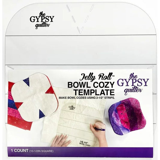 The Gypsy Quilter - Bowl Cozy Template Using 2 1/2" Strips