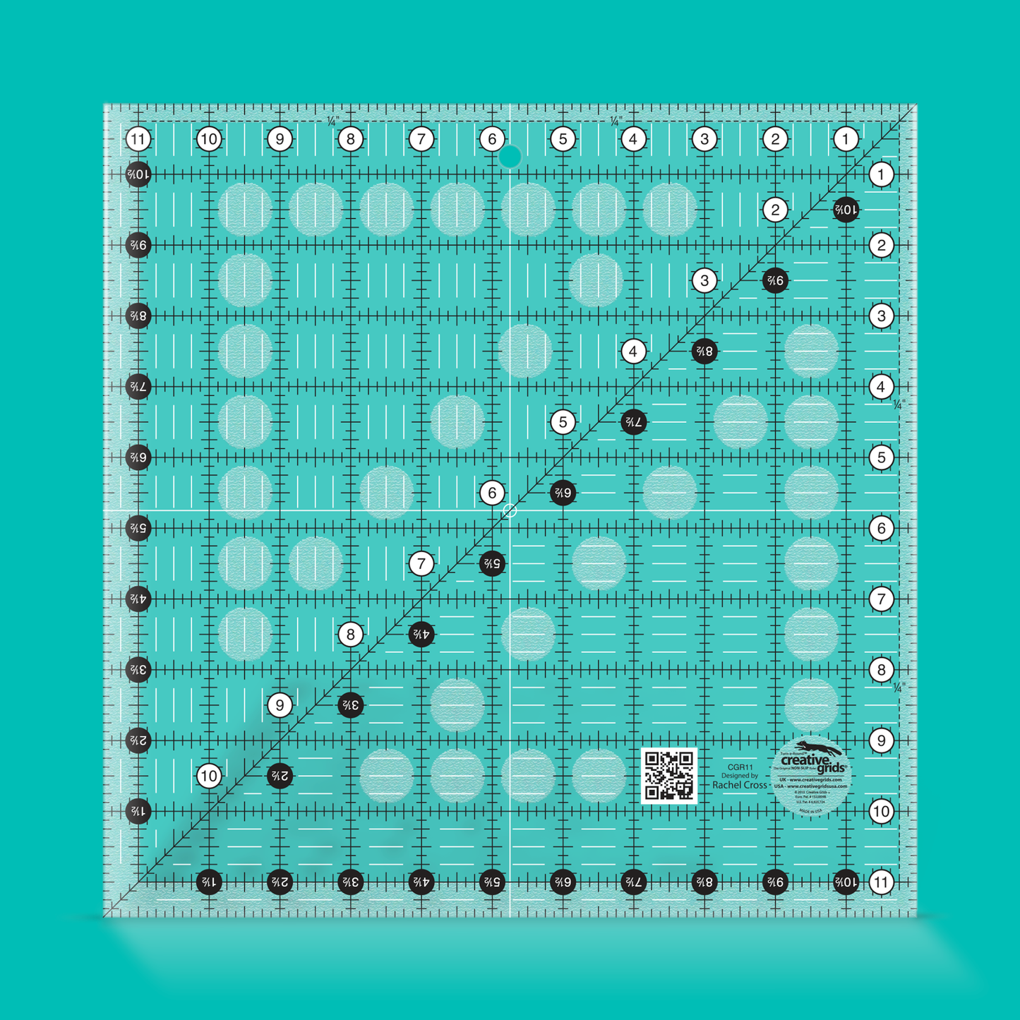 Creative Grids - 11 1/2" x 11 1/2" Square Ruler