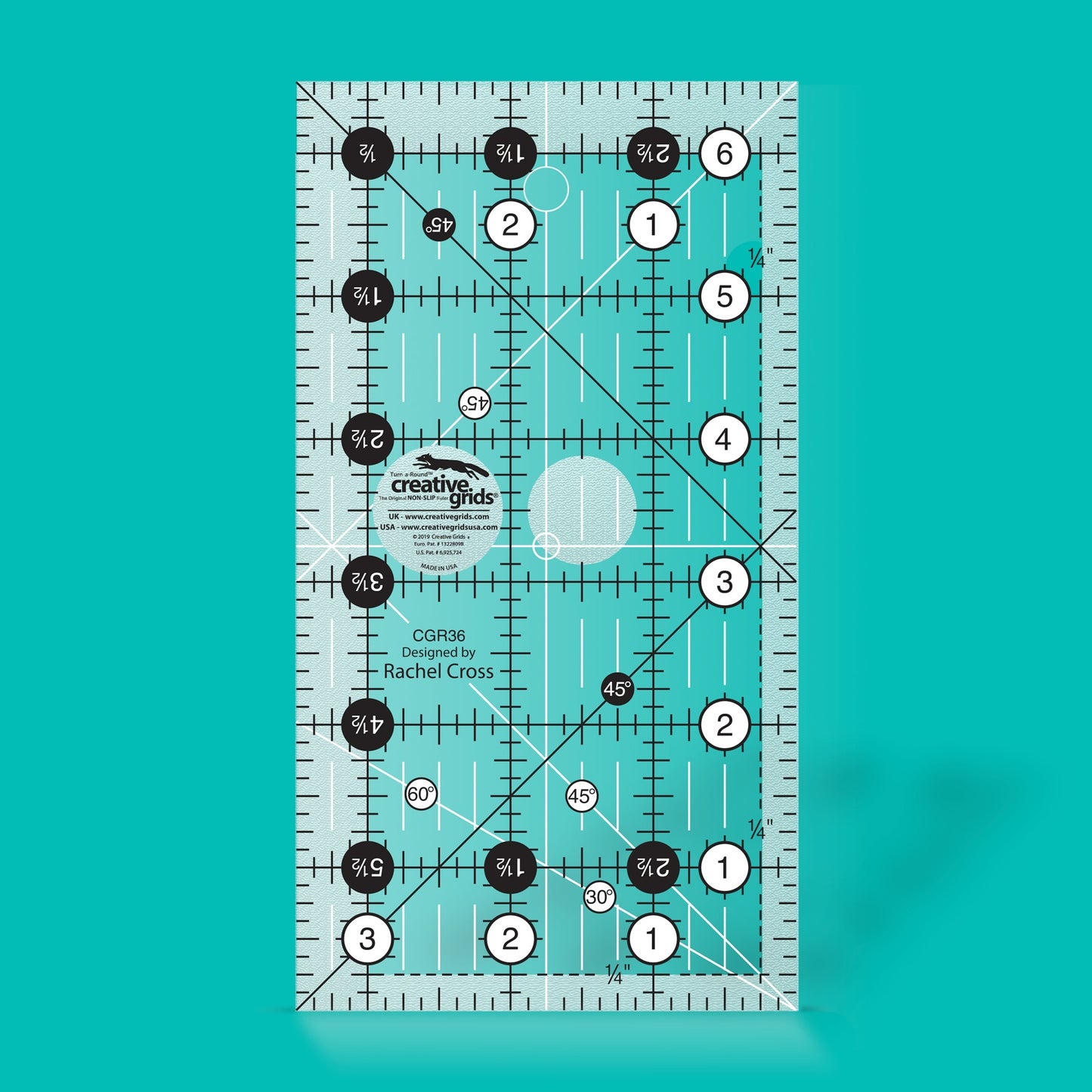 Creative Grids - 3 1/2" x 6 1/2" Ruler