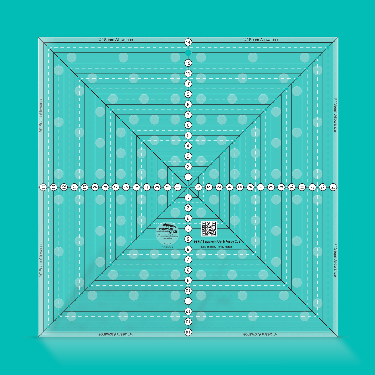 Creative Grids - 14 1/2" x 14 1/2" Square It Up CGRSQ14
