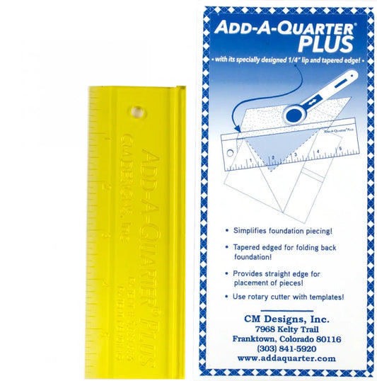 Add-A-Quarter 6 Inch Ruler-Wide