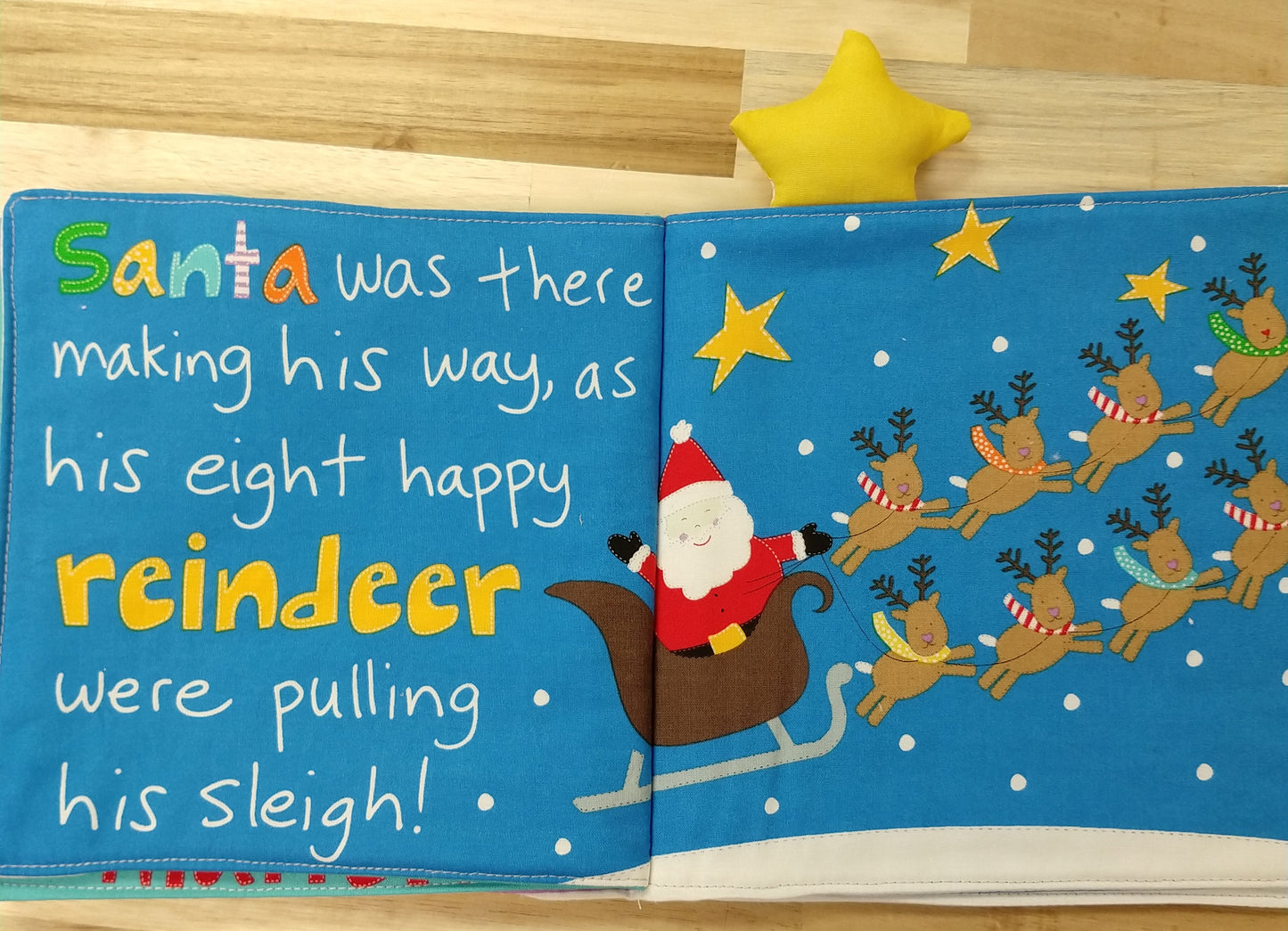 Twas the Night Before Christmas! Fabric Children's Book Panel
