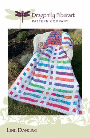 Line Dancing Quilt Pattern by Dragonfly Fiberart Pattern Company