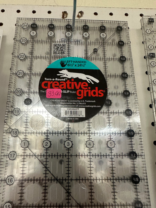 Creative Grids - 3 1/2 x 24 1/2 Ruler left handed