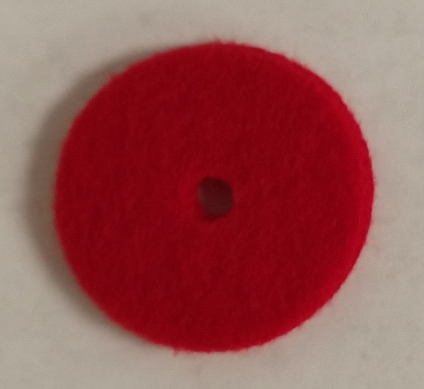 Spool Felt - Red 1" Round