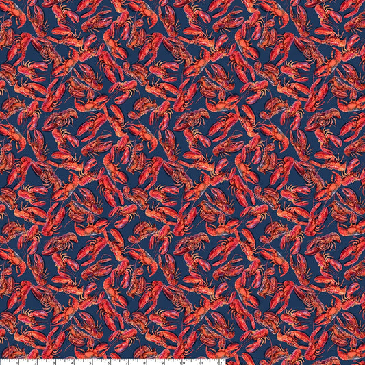 All New England Shop Hop Fabric 2026 PRESALE - Lobsters 55483D-5 by Whistler Studios