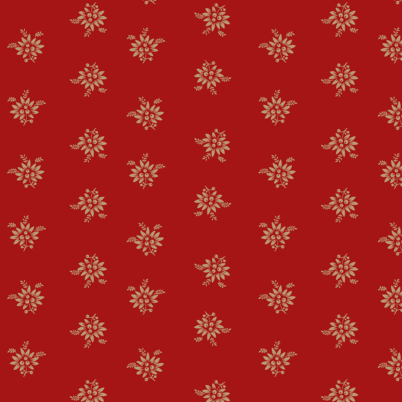 Needlework Necessities - Red Pretty Posie R311349D Sheryl Johnson for Marcus Fabrics