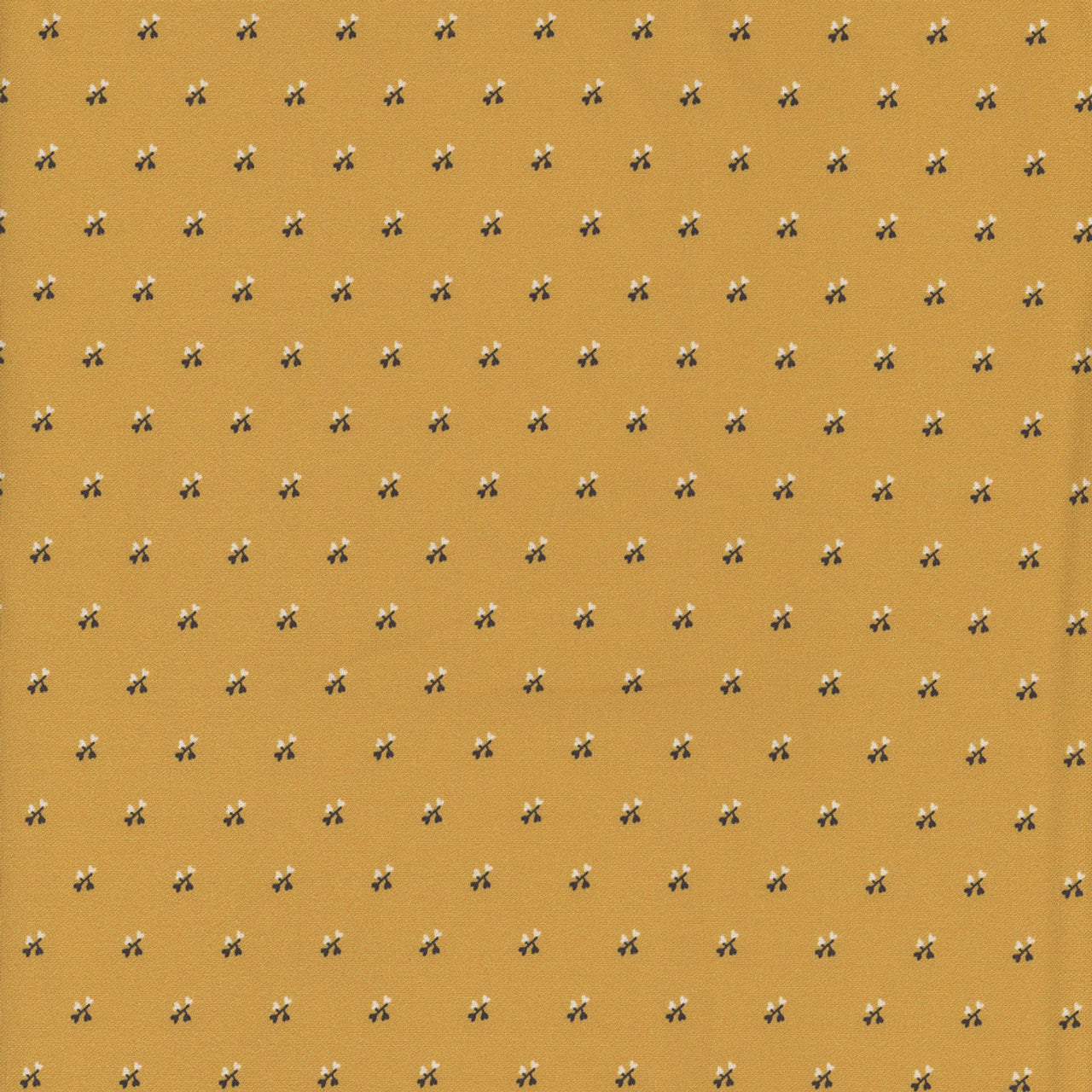 Woof and Warp - Gold/Yellow Hearts R311127D Sheryl Johnson for Marcus Fabrics