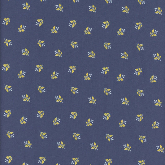 Woof and Warp - Navy Blue Tulips R311131D Sheryl Johnson for Marcus Fabrics