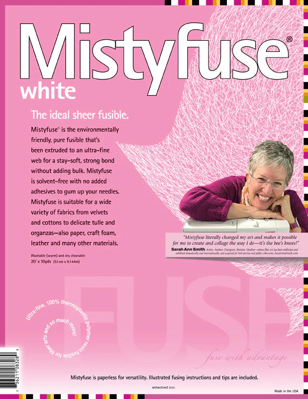 Misty Fuse - White Sheer Fusible Fiber 20" x 10 Yards
