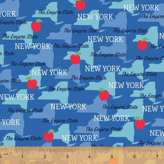 State Pride - New York by Whistler Studios for Windham Fabrics