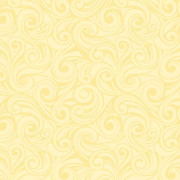 Tea for Two - Yellow Swirl R191199D Cindy Staub for Marcus Fabrics