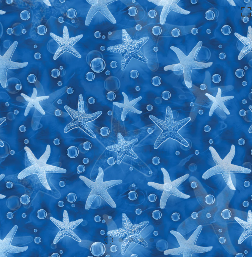 Ocean Story - Tonal Fish Blue by Camelot Fabrics