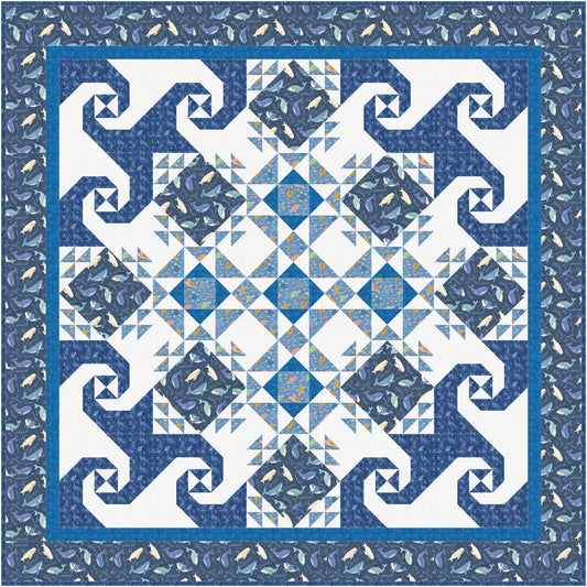 Ocean Too Pattern By Bound To Be Quilting