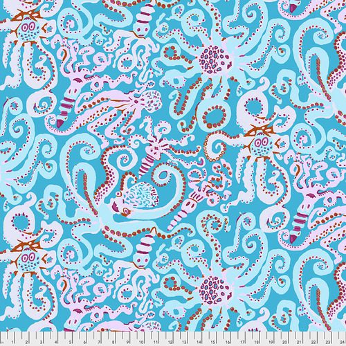 Kaffe Fassett - OctoPus - Turquoise - By Free Spirit