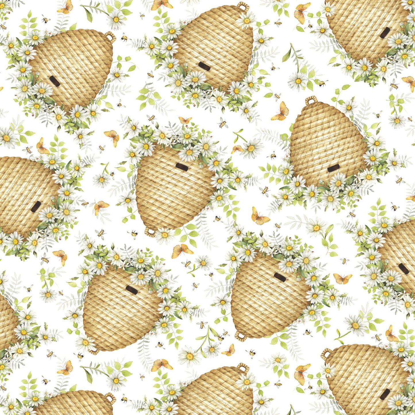 Garden Buzz - Beehive Toss 05291 by P&B Textiles