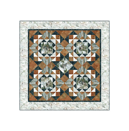 Lone Wolf - Lone Hunter Quilt Pattern by Northcott