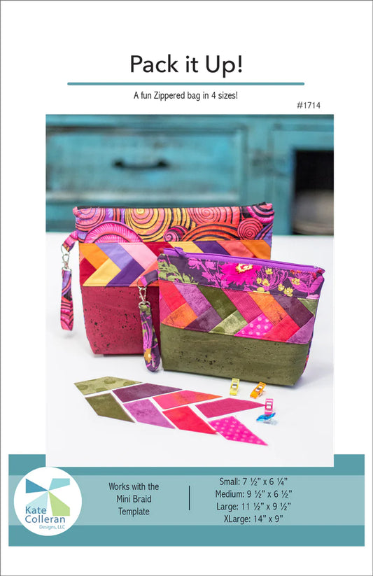 Pack it Up! Zipper Bag Pattern by Kate Colleran Designs