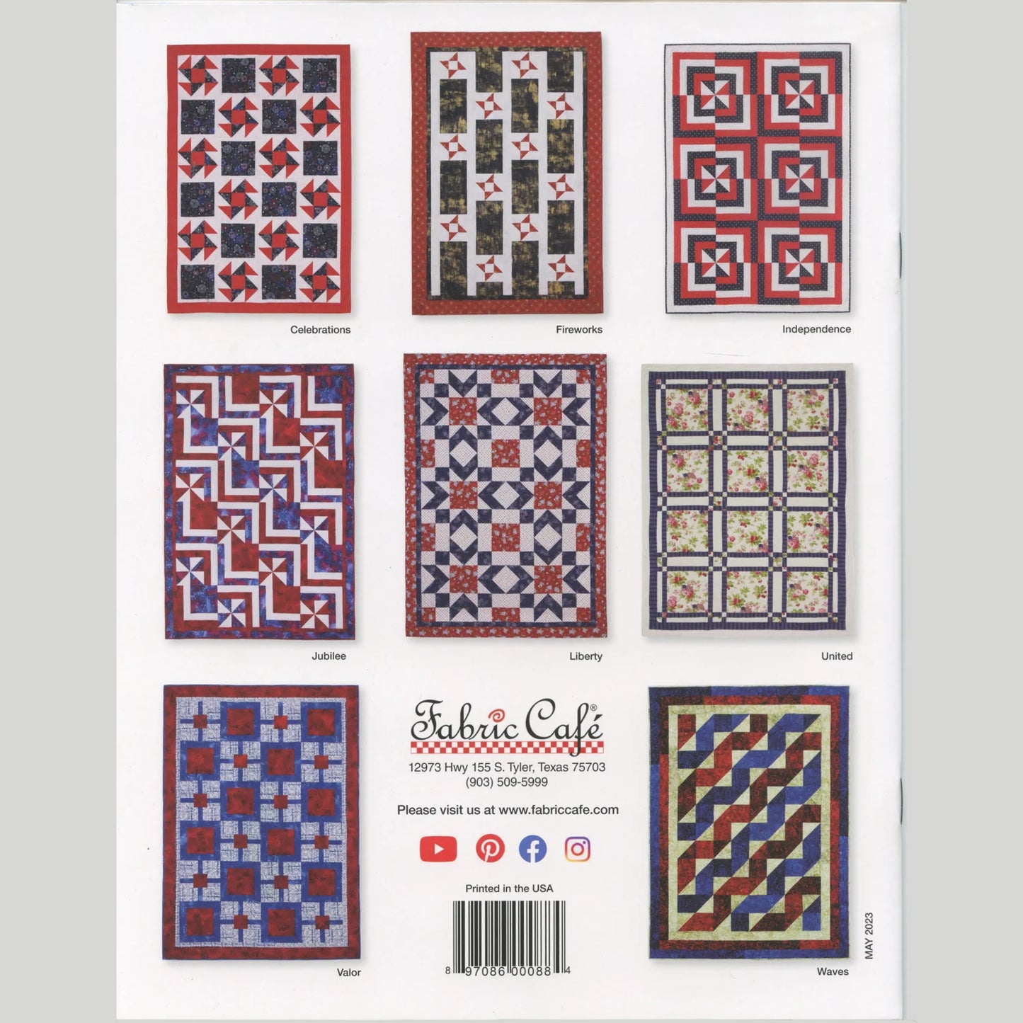 Fabric Cafe - Make it Patriotic - 3-Yard Quilts