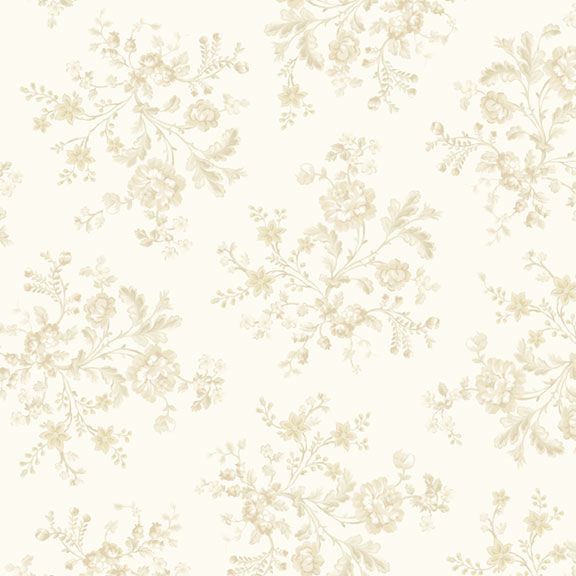 Vivienne - Petite Bouquet - Ivory by Marcus Fabrics