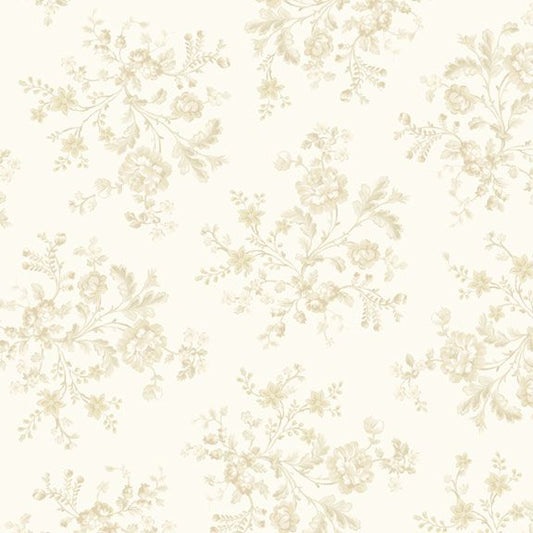 Vivienne - Petite Bouquet - Ivory by Marcus Fabrics