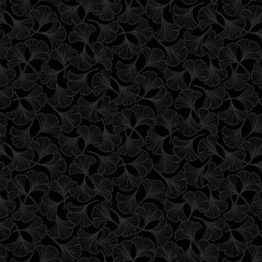 Triple Time Basics - Ginko R210156 Black by Marcus Fabrics