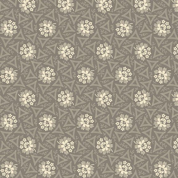 Historical Hennas - Bloom R310808D GREY By Marcus Fabrics