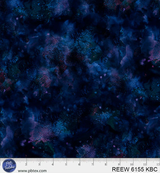 108" Reef - Underwater Texture Blue/Green/Purple Tones 06155KBC by P &  B Textiles