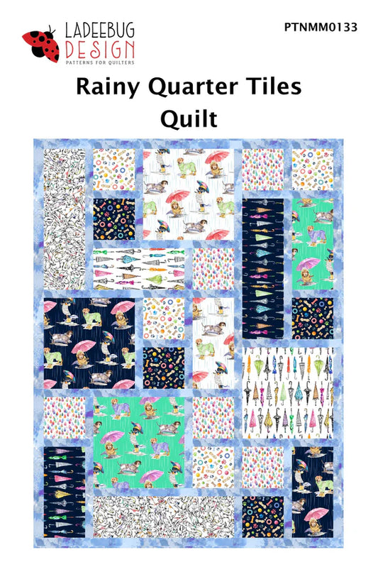 Rainy Quarter Tiles Quilt Pattern by Ladeebug Design