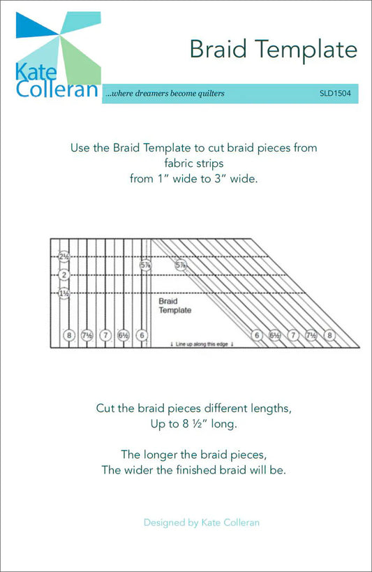 Braid Template  by Kate Colleran Designs, LLC