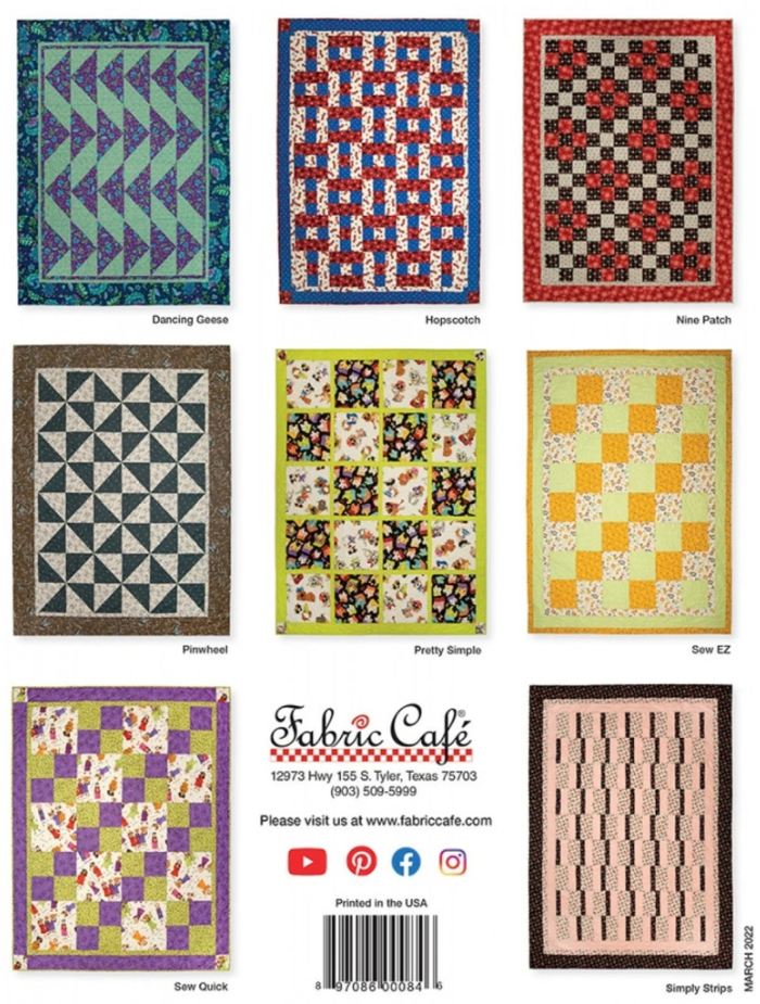 Fabric Cafe - 3-Yard Quilt Favorites - Three Yard Quilts