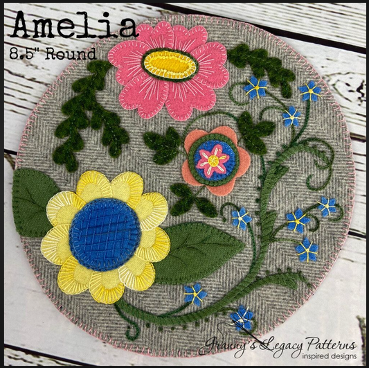 Amelia Round Mat by Granny's Legacy Patterns