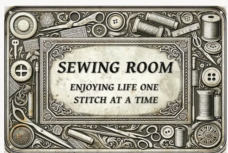 Novelty Sign - Sewing Room......Enjoying One Stitch at a Time